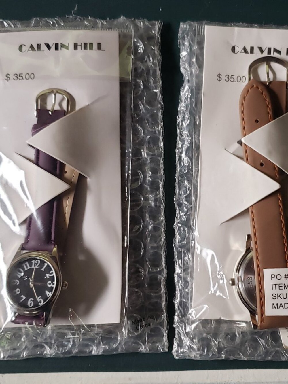CALVIN HILL WATCHES (NEW AND SEALED)
